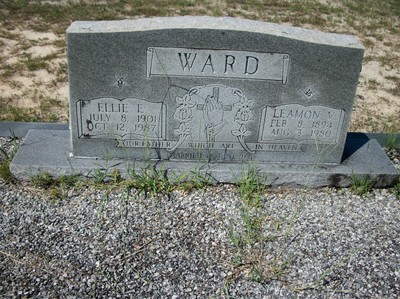 Ward, Leamon Victor & Ellie Elizabeth Cross, Hatcher Cem, Walton Co, FL.jpg