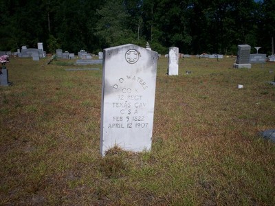 Waters, Daniel Douglas, Laws Cemetery, Cass Co, TX.jpg