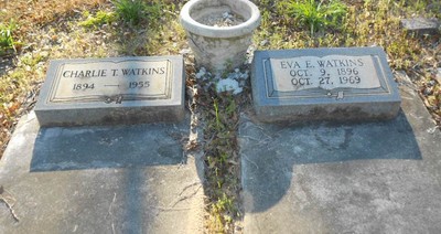 Watkins, Charlie & Evie Watson, Watson Cemetery, Emanuel Co, GA.jpg