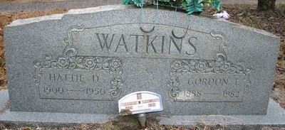 Watkins, Gordon & Hattie Gregory, Watson Cemetery, Emanuel Co, GA.jpg