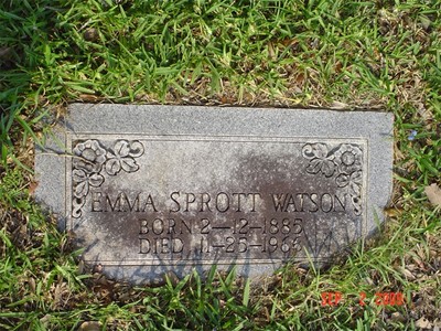 Watson, Emma Sprott, Forest Hill Cemetery, Polk Co, TX.jpg