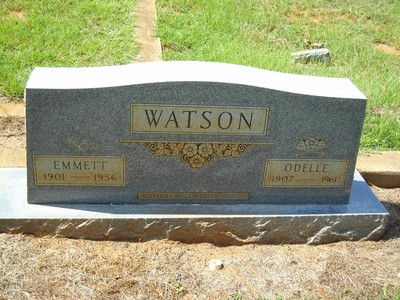 Watson, Emmett Brown & Odelle Elzenia Wilcox, Salem Cem, Cherokee Co, TX.jpg