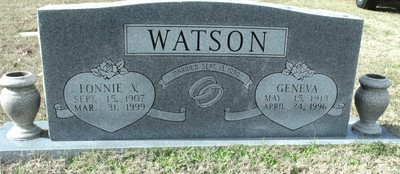 Watson, Lonnie Victor & Geneva Arrington, Jarratt Cem, Cherokee Co, TX.jpg