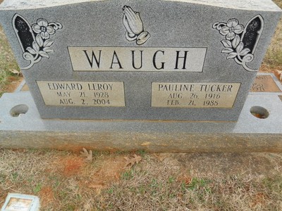 Waugh, Edward Leroy & Pauline Tucker, South River Cem, Iredell Co, NC.jpg