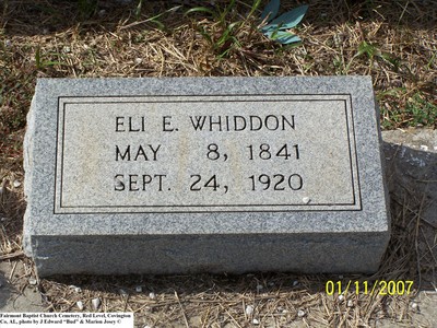 Whiddon, Eli E, Fairmount Baptist Cem, Covington Co, AL.jpg