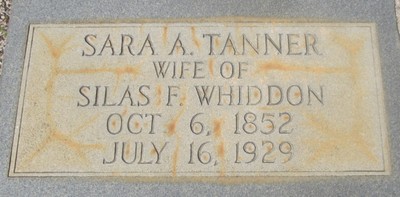 Whiddon, Sarah Tanner, Sisters Cemetery, Washington Co, GA.jpg