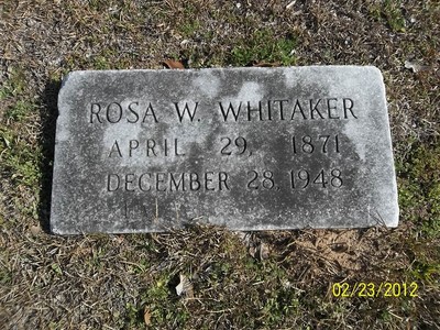 Whitaker, Rosa Wolfe, Sunnyside Cemetery, Orangeburg Co, SC.jpg