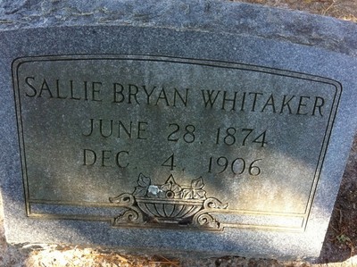 Whitaker, Sally Bryan, McTyiere Family Cemetery, Nash Co, NC.jpg
