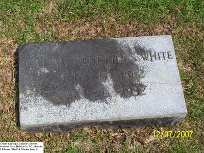 White, William Hendricks,  Trinity Cem, Halifax Co, NC.jpg