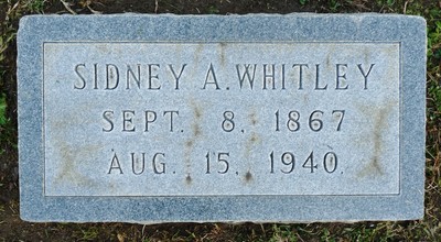 Whitley, Sidney Albert, Elmwood Cem, Halifax Co, NC.jpg