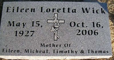 Wick, Eileen Loretta Shanahan, Carnegie Cem, Caddo Co, OK.jpg