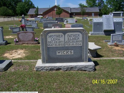 Wicks, Elmer & Mary Salena Parkes, Huffines Cem, Huffines, Cass Co, TX.jpg