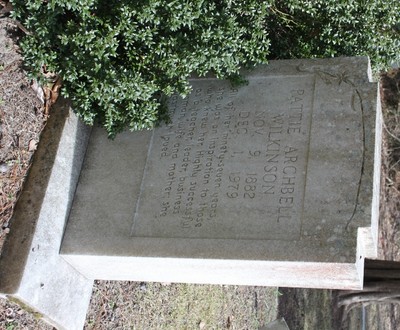 Wilkinson, Pattie Archbell, Yatesville Cemetery, Beaufort Co, NC.jpg