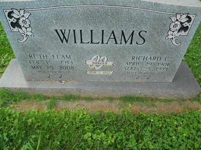 Williams, Richard Carter & Ruth Virginia Elam, Oakwood Cem, Iredell Co, NC.jpg