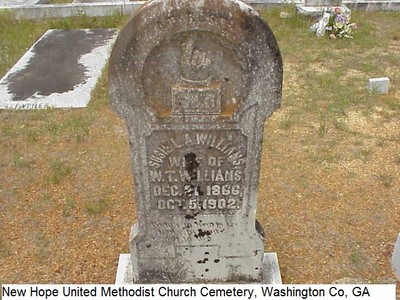 Williams, Susan Amanda Josey, New Hope Methodist Cem, Washington Co, GA.jpg