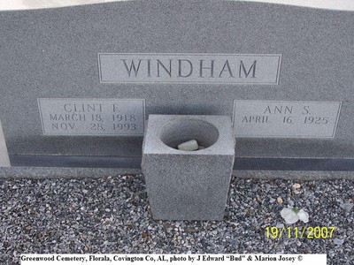 Windham, Clint & Ann, Greenwood Cemetery, Florala, Covington Co, AL 593 [800x600].jpg