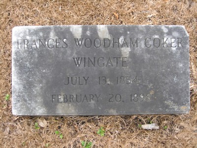 Wingate, Frances Woodham, Byrd Cem, Florence Co, SC.jpg