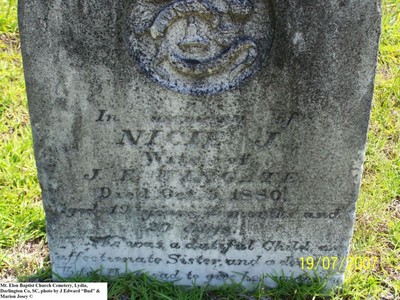 Wingate, Nicie J Skinner, Mt. Elam Baptist Church Cemetery, Lydia, Darlington Co, SC.jpg