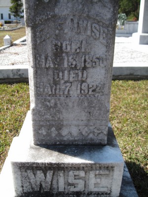 Wise, Emily Frances Hartley, Mount Moriah Cem, Washington Co, GA.jpg