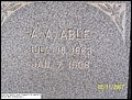 Able, A A, Gantt City Cemetery, Gantt, Covington Co, AL.jpg