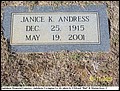 Andress, Janice K, Andalusia Memorial Cem, Covington Co, AL.jpg
