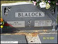Blalock, Jack & Mildred Gorum, Sweet Home Baptist Church Cemetery, Covington Co, AL.jpg
