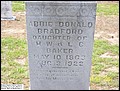 Bradford, Abbie Baker Donald, Bethany Baptist Church Cemetery, St Charles, Lee Co, SC 052.jpg