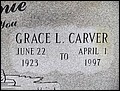 Carver, Grace Lee Kelly, Pleasant Groce Cemetery, Gilchrist Co, FL.jpg