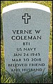 Coleman, Verne Wayne, Missouri Veterans Cemetery, Greene Co, MO.jpg