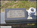 Cook, Joseph Wilson Sr, Fairmount Baptist Church Cemetery, Red Level, Covington Co, AL.jpg