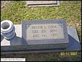 Cook, Vessie L, Fairmount Baptist Church Cemetery, Red Level, Covington Co, AL.jpg