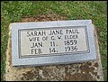 Elder, Sarah Jane Paul, Flat Rock Cemetery, Conecuh Co, AL.jpg