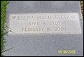 Evans, Willena Malone, Bartow City Cem, Jefferson Co, GA.JPG