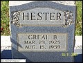 Hester, Greal B, Pigeon Creek Baptist Church Cem, Covington Co, AL.jpg
