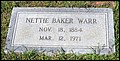 Warr, Nettie Baker, Lamar Cemetery, Darlington Co, SC.jpg