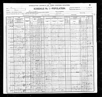 1900, Mary Josey Brown, Cass Co TX.jpg