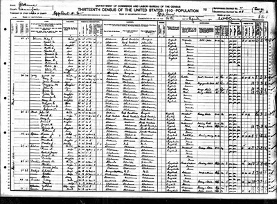 1910, James M Josey, Covington Co AL.jpg