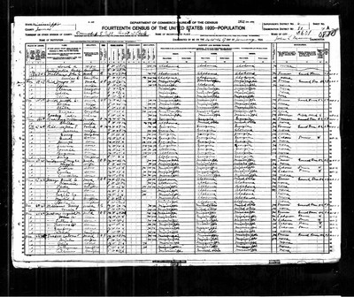 1920, Daniel Edward Josey, Jones Co MS.jpg