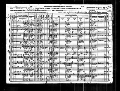 1920, Ernest William Josey, Austin Co TX.jpg