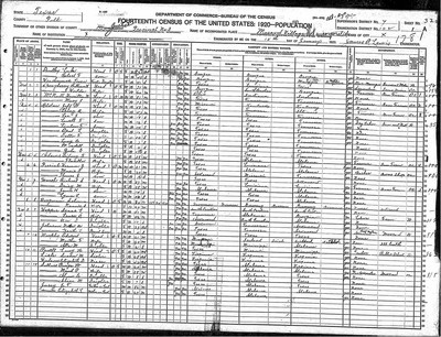 1920, Maude Josey Sellars, Polk Co TX.jpg