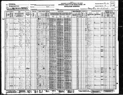 1930, Forest Hamilton Josey, part 2, Washington Co GA.jpg