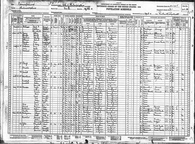 1930, Mary Josey, Philadelphia Co PA, col.jpg