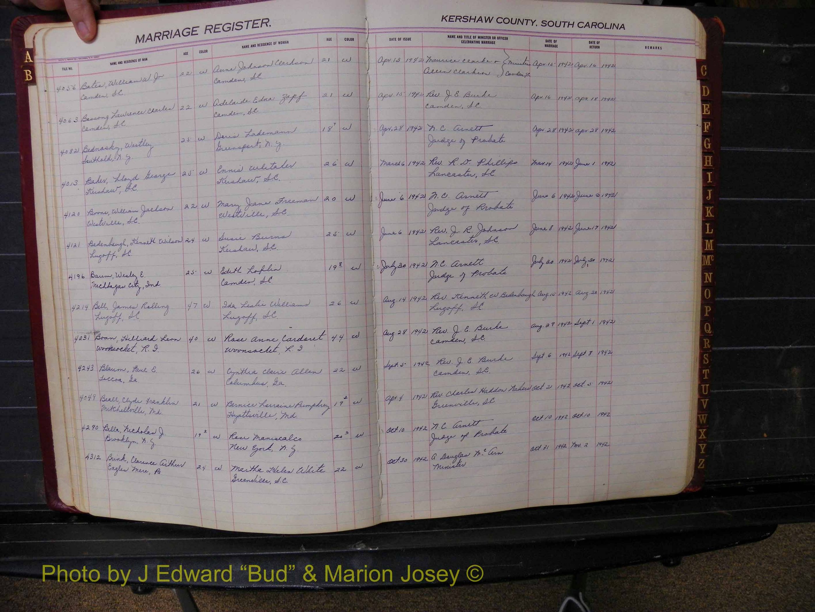 Kershaw Marriages, 1936-1944, White Index B (115).JPG