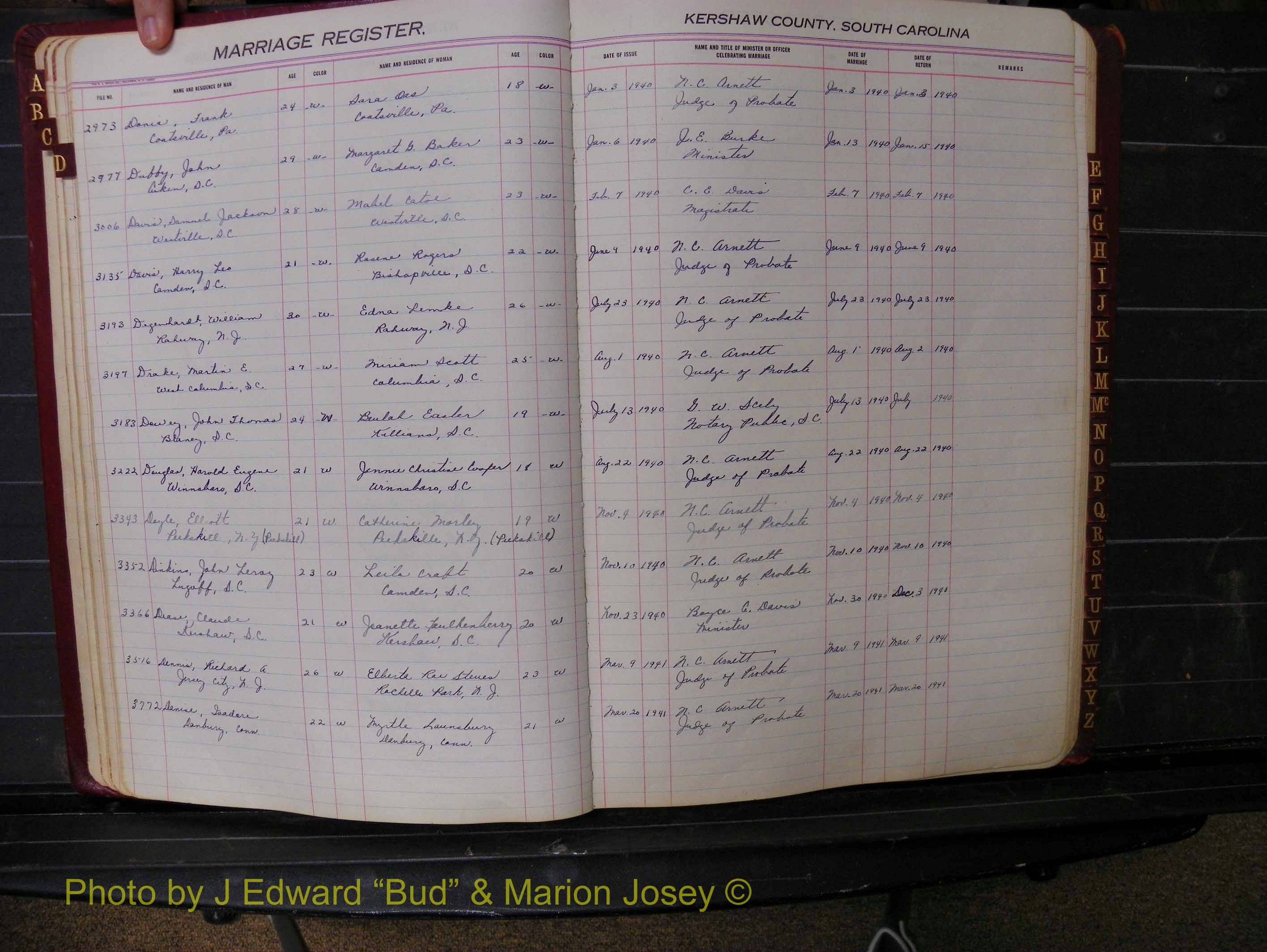 Kershaw Marriages, 1936-1944, White Index D (132).JPG