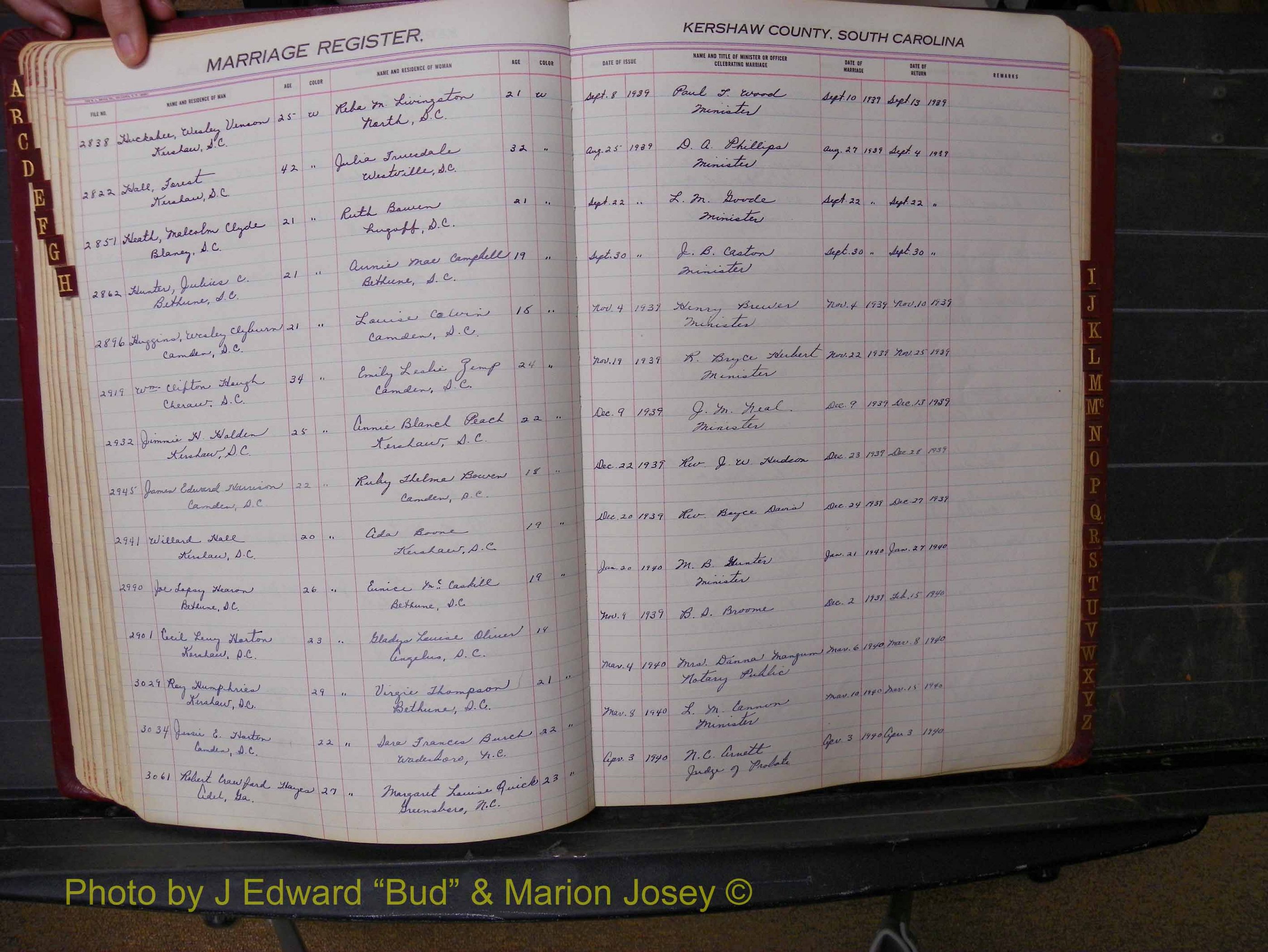 Kershaw Marriages, 1936-1944, White Index H (155).JPG
