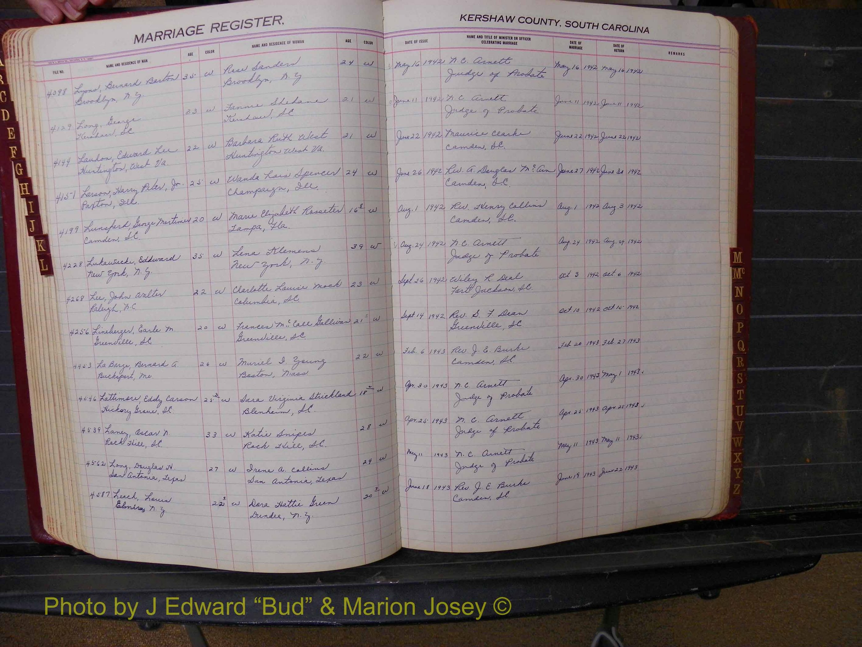 Kershaw Marriages, 1936-1944, White Index L (177).JPG