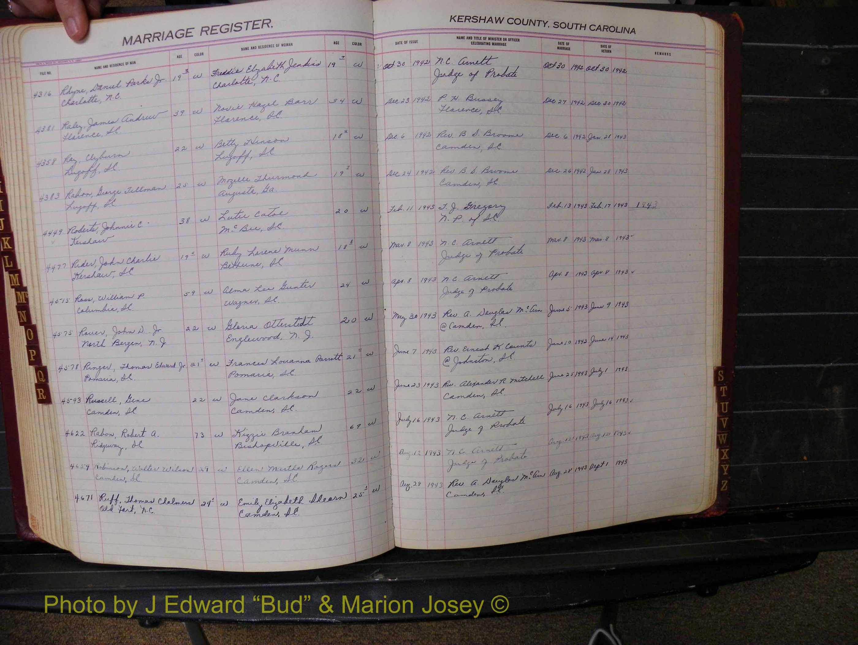 Kershaw Marriages, 1936-1944, White Index R (207).JPG