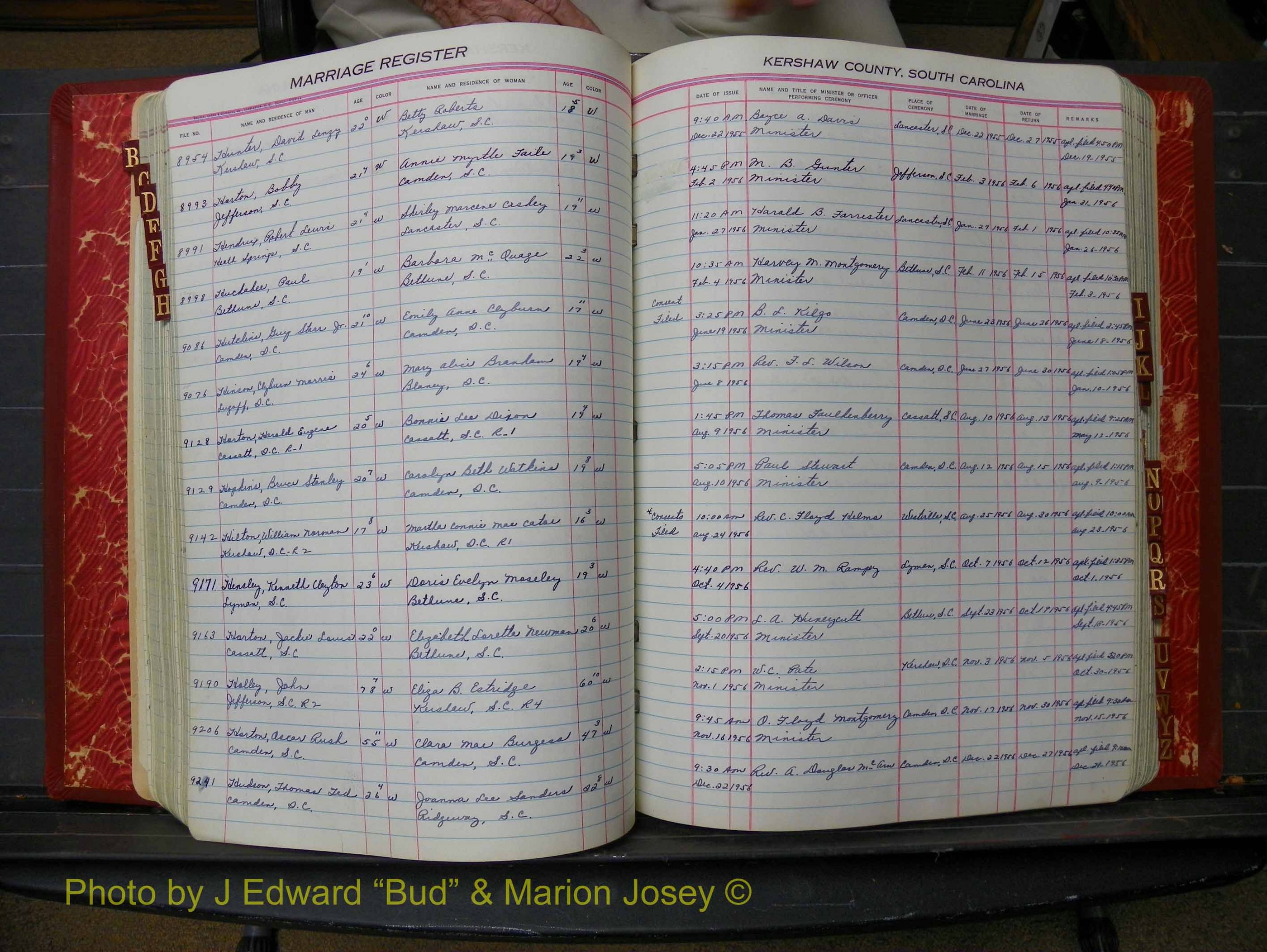 Kershaw Marriages, 1944-1960, White Index H (191).JPG