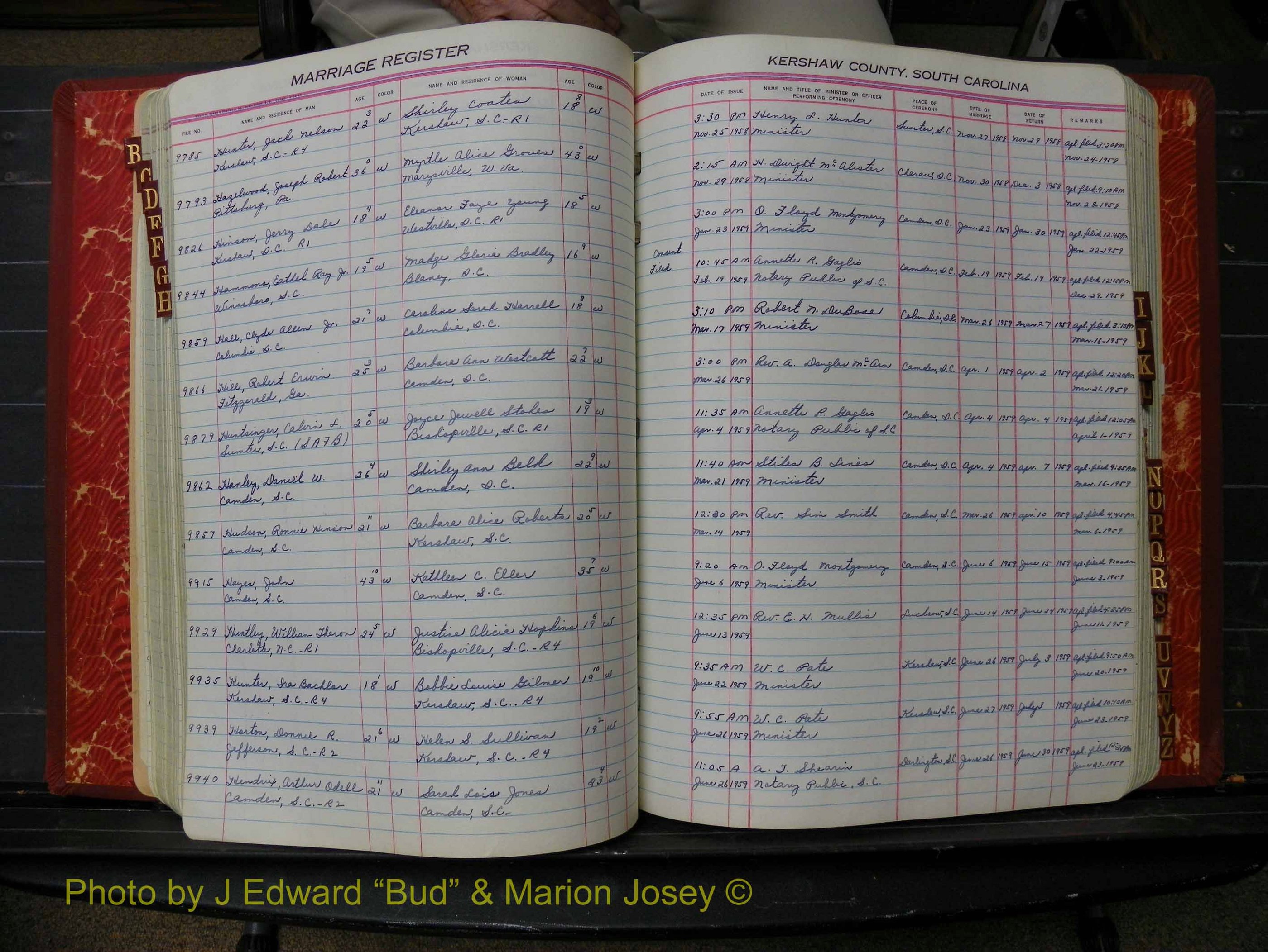 Kershaw Marriages, 1944-1960, White Index H (194).JPG