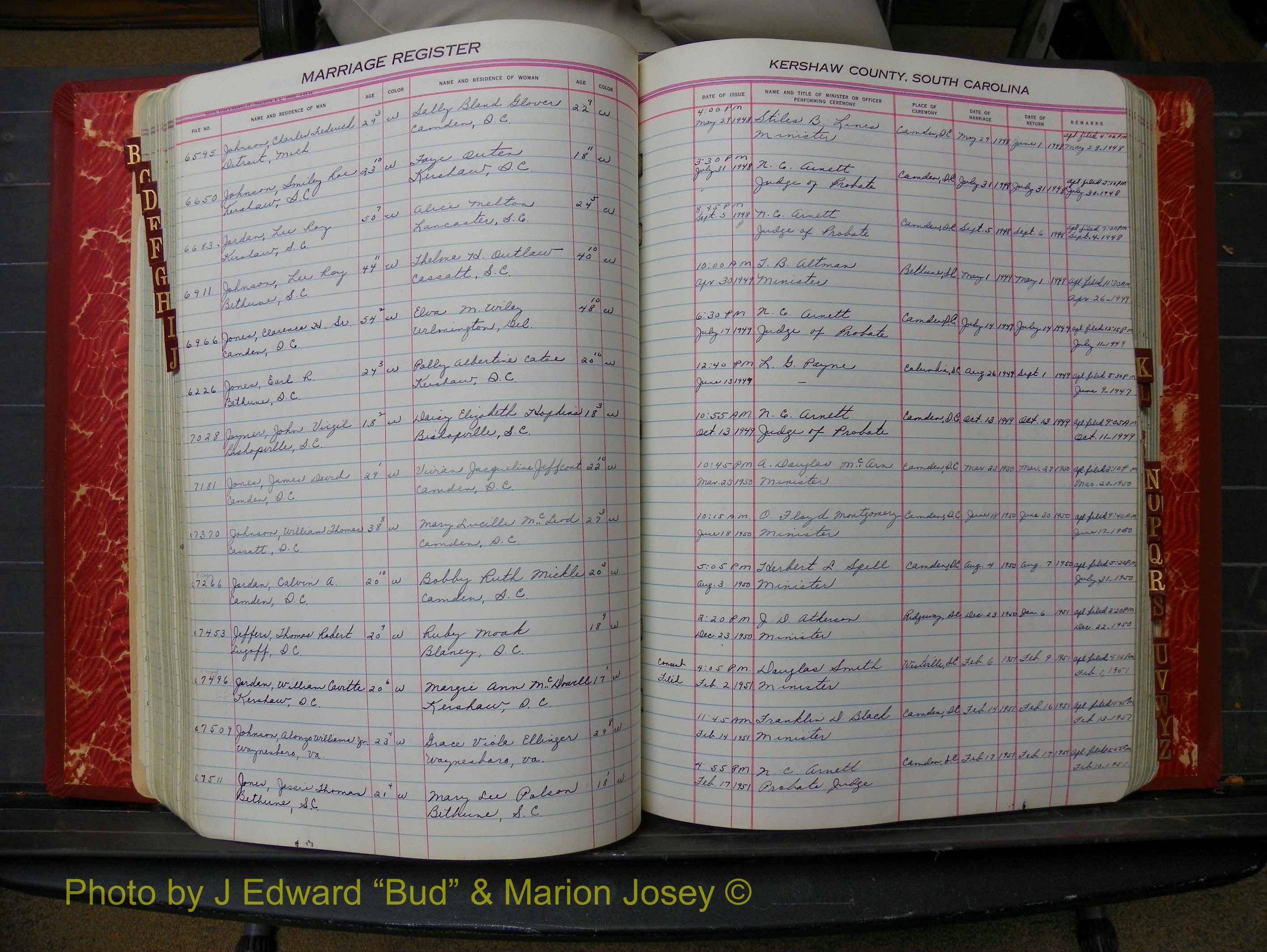 Kershaw Marriages, 1944-1960, White Index J (199).JPG